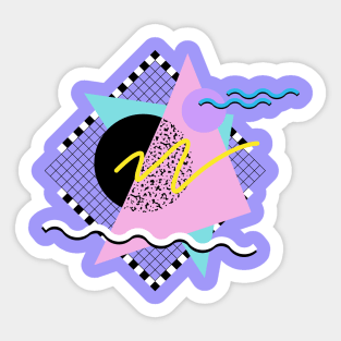 Memphis Pattern 2 / 80s Retro Sticker